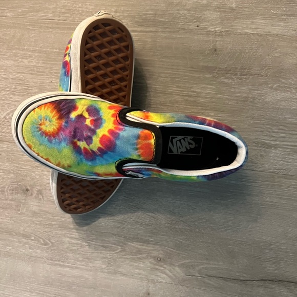 Tie Dye Kids Size 2 Vans - Picture 3 of 7